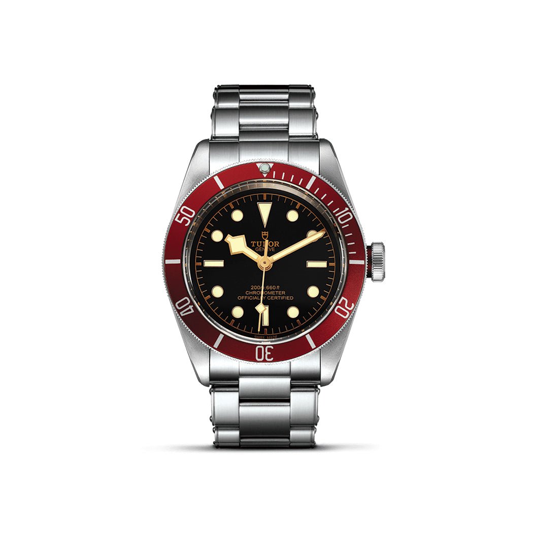 Tudor Black Bay Black Dial Red Bezel - Lc Watches