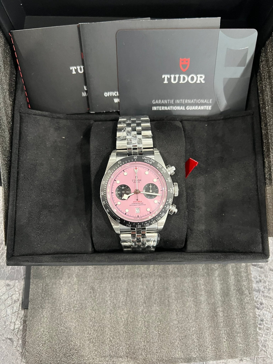 Tudor Black Bay Chrono Pink Dial - Lc Watches