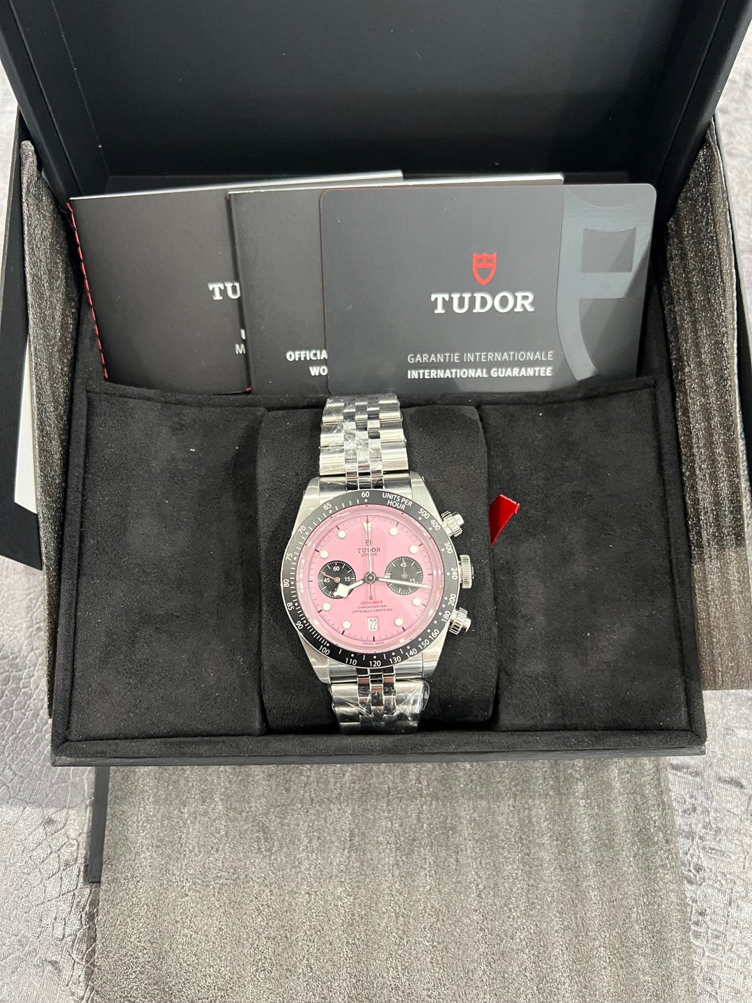 Tudor Black Bay Chrono Pink Dial - Lc Watches