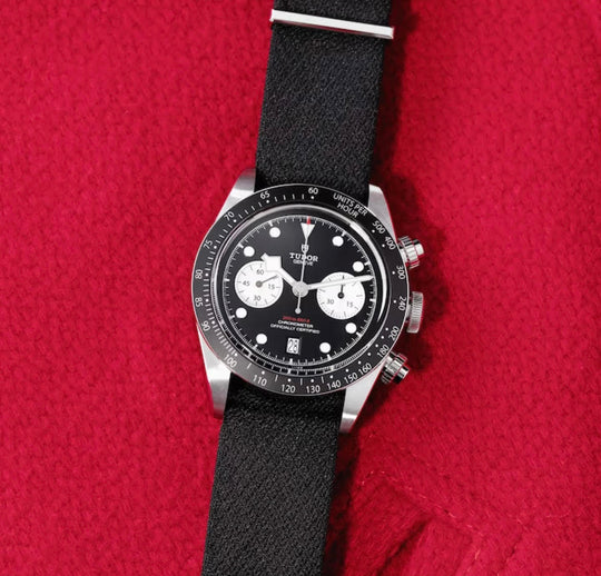 Tudor Black Bay Chrono Strap Black Dial - Lc Watches