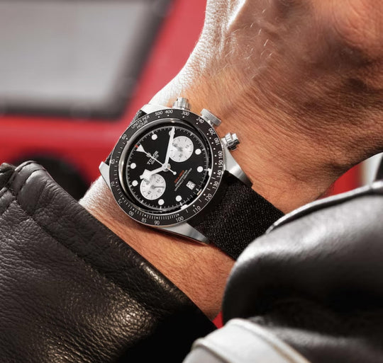 Tudor Black Bay Chrono Strap Black Dial - Lc Watches