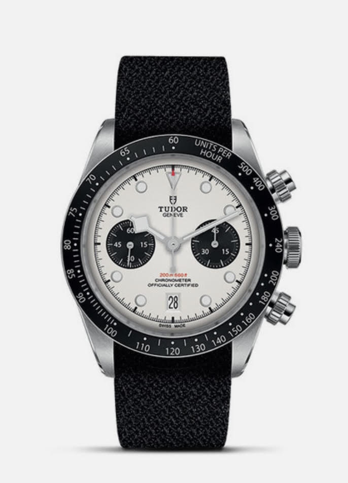 Tudor Black Bay Chrono Strap Black Dial - Lc Watches