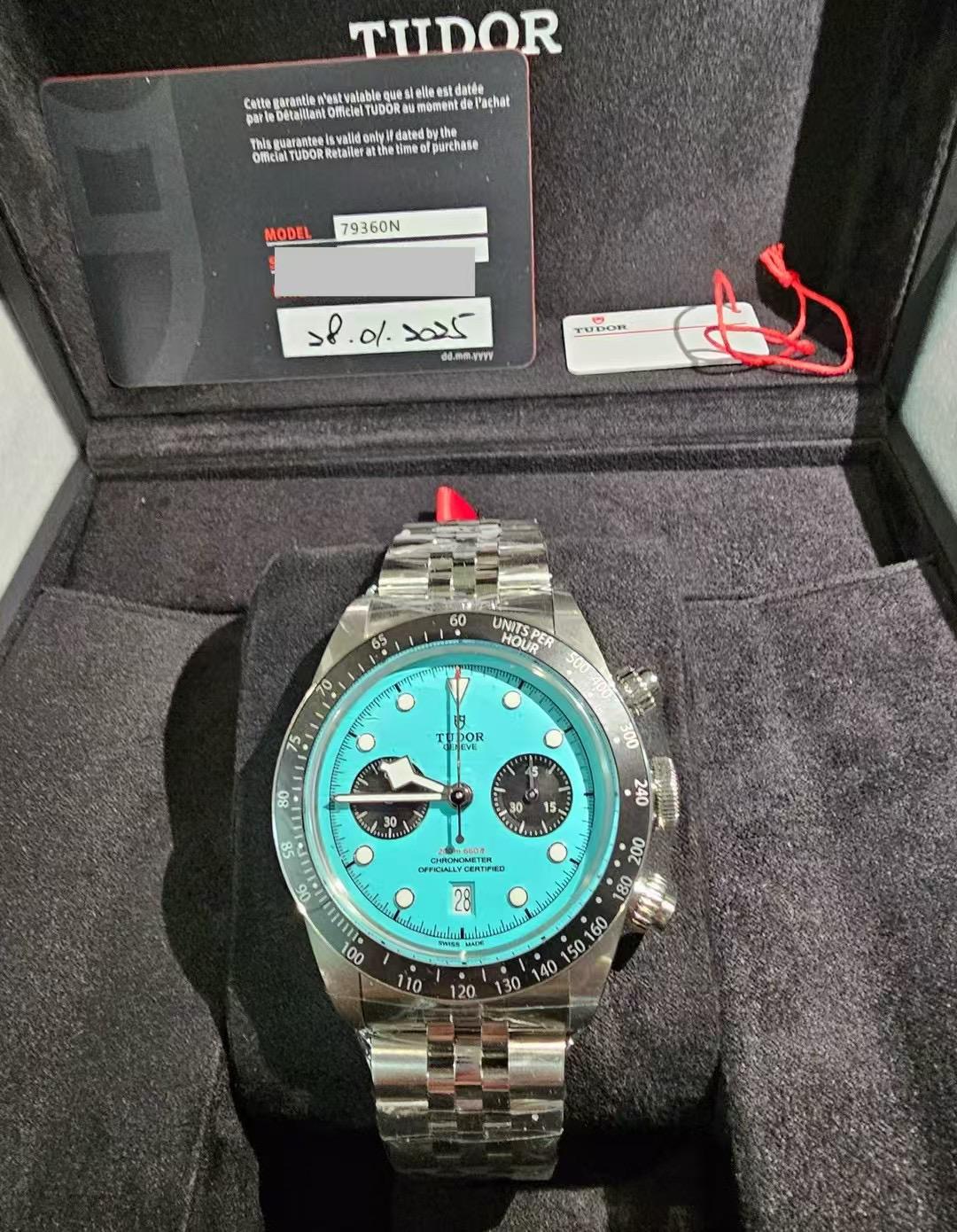 Tudor Black Bay Chrono Turquoise Dial - Lc Watches