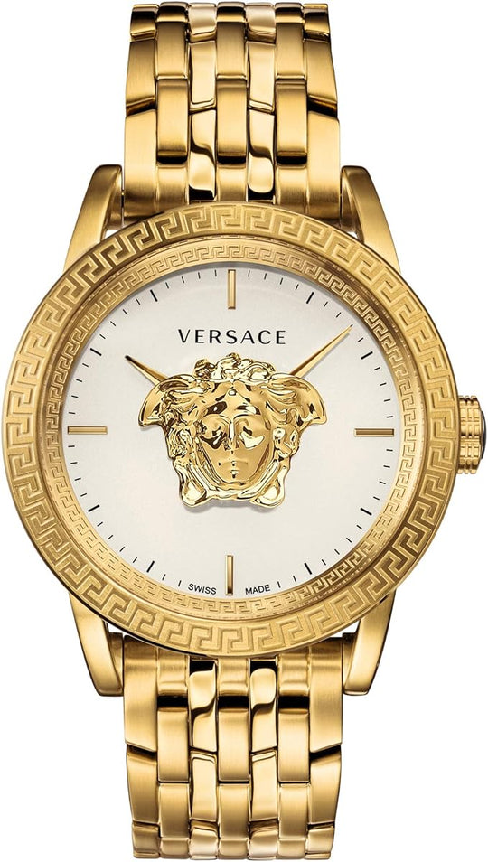 Versace Mens Silver 43 mm Palazzo Empire Watch - Lc Watches