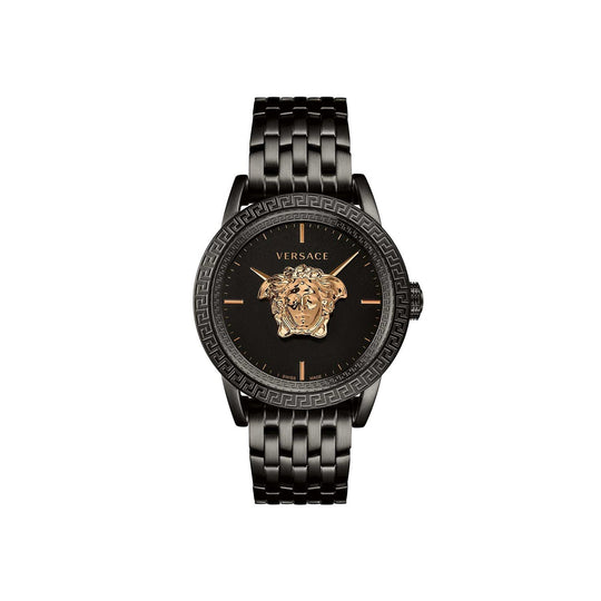 Versace Palazzo Empire Medusa Black Wrist Watch - Lc Watches