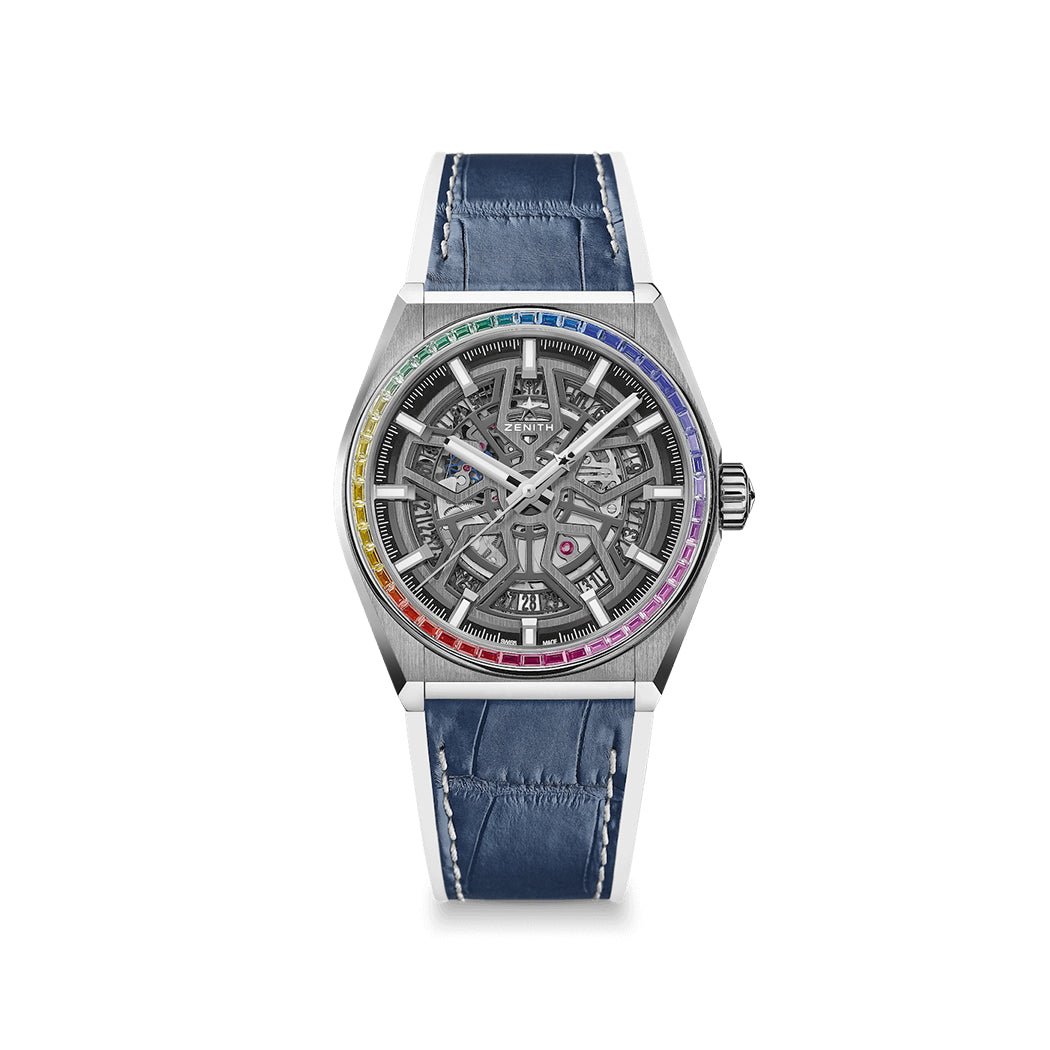 Zenith Defy Classic Rainbow Bezel Titanium - Lc Watches