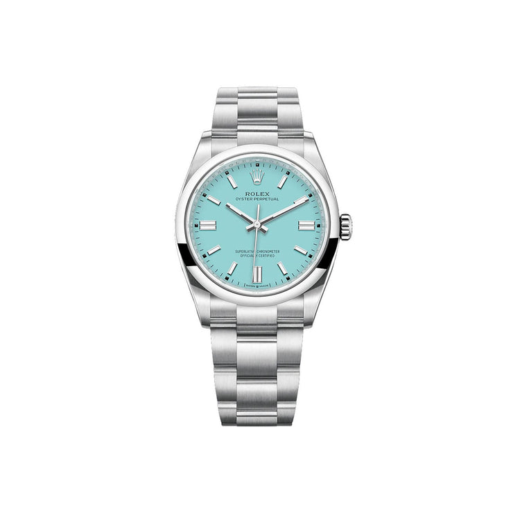 Rolex Oyster Perpetual 36 Turquoise blue Dial