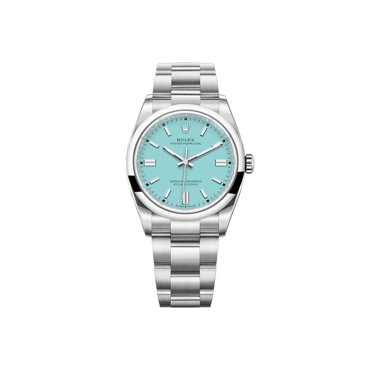 Rolex Oyster Perpetual 41 mm Wrist Watch Tiffany Blue