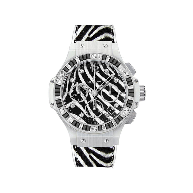 Hublot Big Bang Chronograph Zebra Diamond Watch – Lc Watches