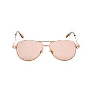Jimmy Choo SANSA/S Rose Gold Aviator Sunglasses