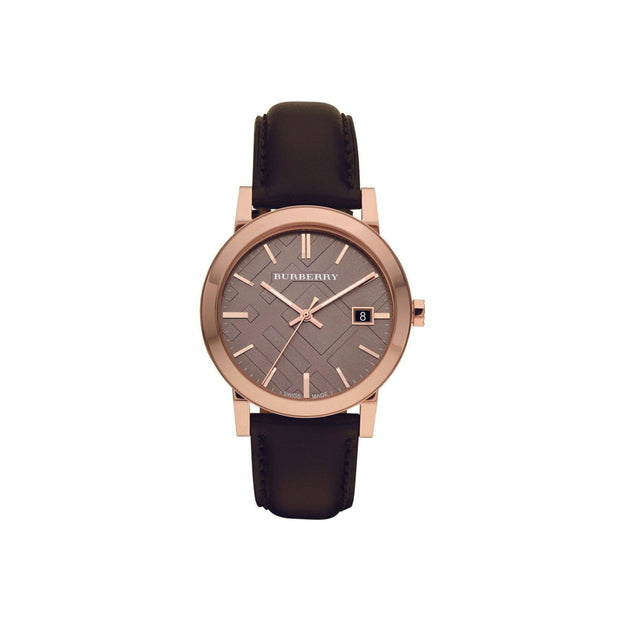 Burberry Brown Leather 38 mm Wristwatch