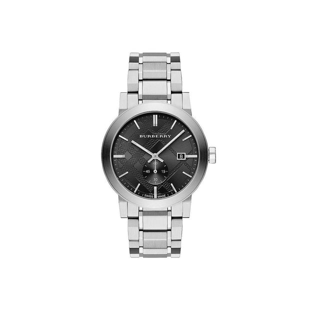 Burberry Black and Stainless Steel Wristwatch