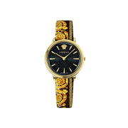 Versace V-Circle 38 mm Black Dial Wristwatch