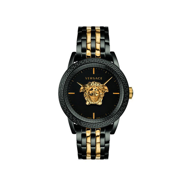 Versace Plazzo Empire Black and Gold 45 mm Watch