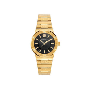 Versace Greca Bezel Gold-tone Wristwatch