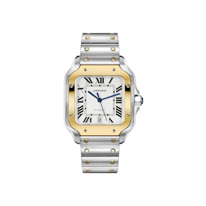 Santos De Cartier Two Tone Large Watch
