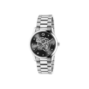 Gucci G-Timeless Black Roaring Tiger Wristwatch