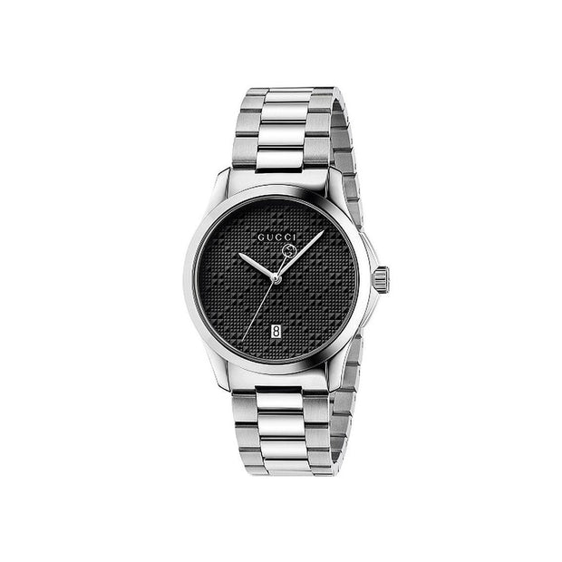 Gucci G-Timeless Black Dial Stainless-steel Wristwatch
