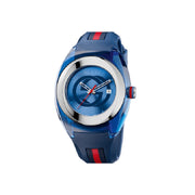 Gucci Sync XXL 46 mm Blue Rubber Wristwatch