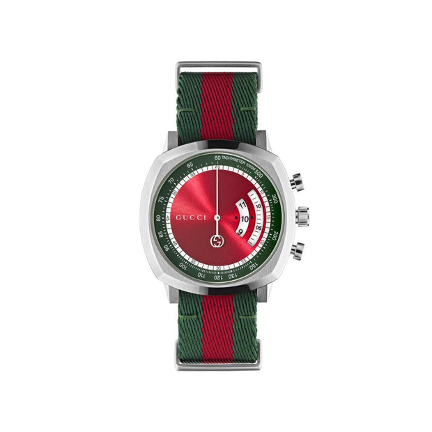 Gucci Grip 40mm Green and Red Wristwatch