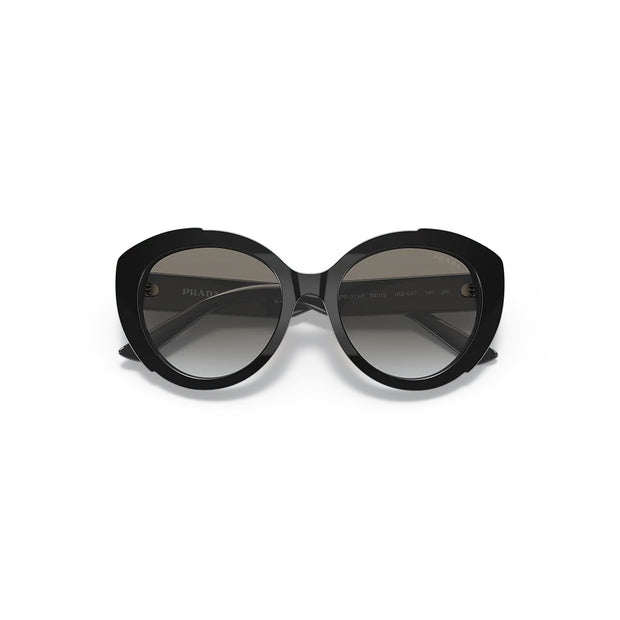 Prada PR 01YSF Black Cat Eye Sunglasses